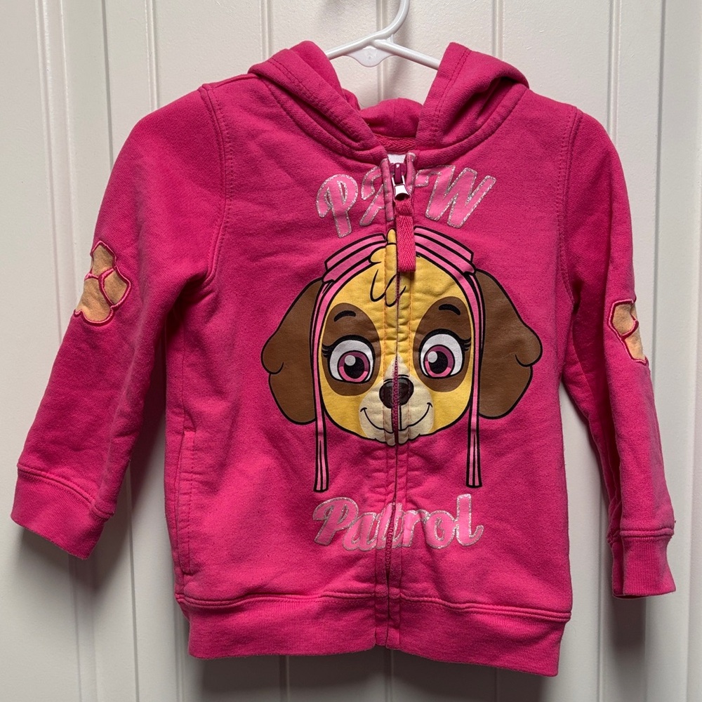 Paw Patrol Pink Zip-Up Hoodie for Kids